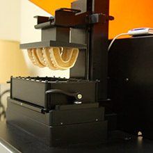 Model teeth crafted in lab